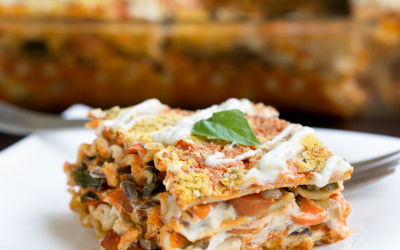Gluténmentes vegán lasagna